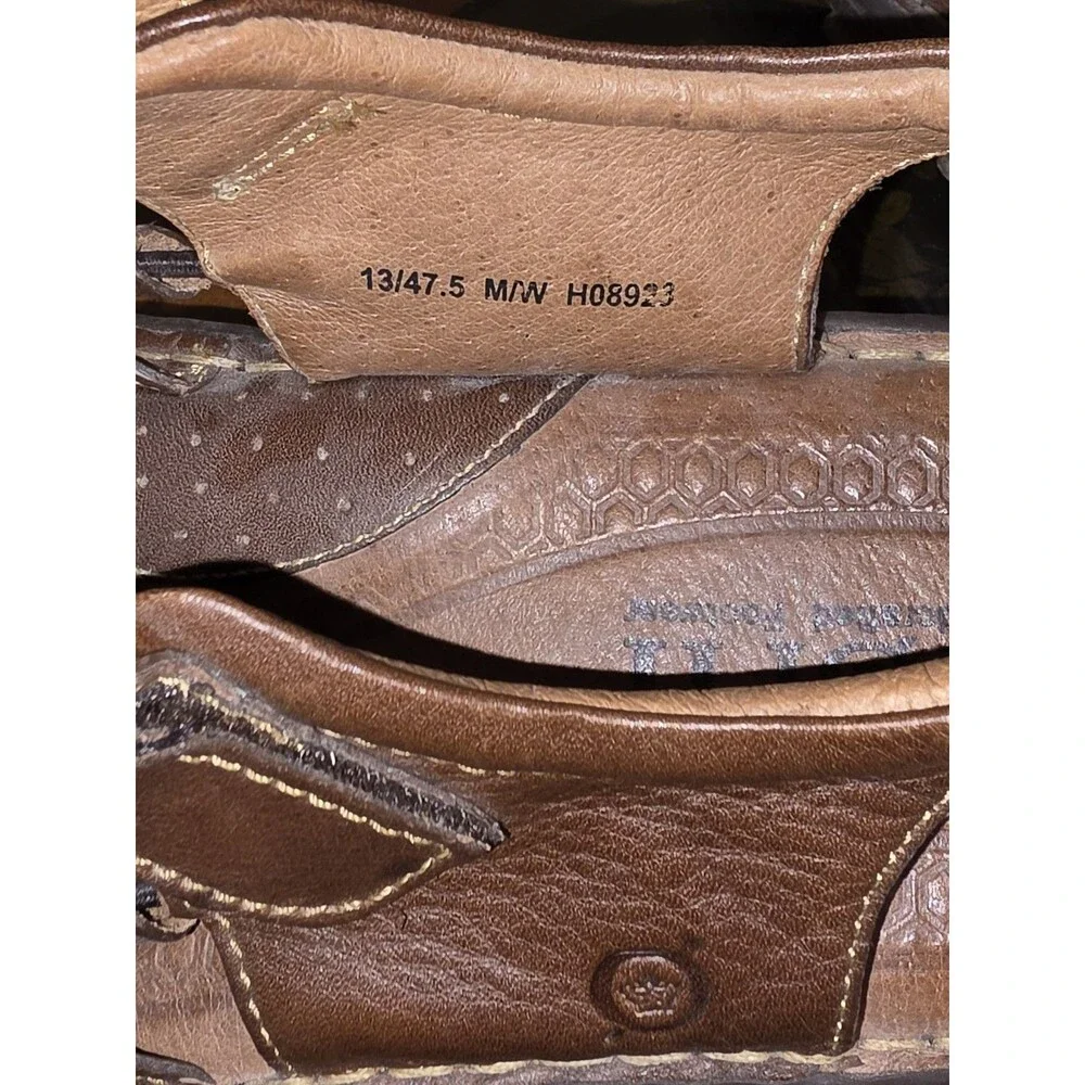 Born Cabot III Fisherman Sandals Shoes Mens Size 13 Brown Leather Adjustable